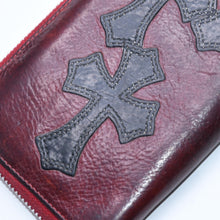 画像をギャラリービューアに読み込む, CHROME HEARTS クロムハーツ REC F ZIP #2 3 CEMETERY CROSS レック F ジップ #2 長財布 セメタリークロスパッチ オーダー 美品 中古 4a005604