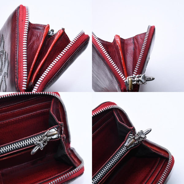 CHROME HEARTS クロムハーツ REC F ZIP #2 3 CEMETERY CROSS レック F ジップ #2 長財布 セメタリークロスパッチ オーダー 美品 中古 4a005604