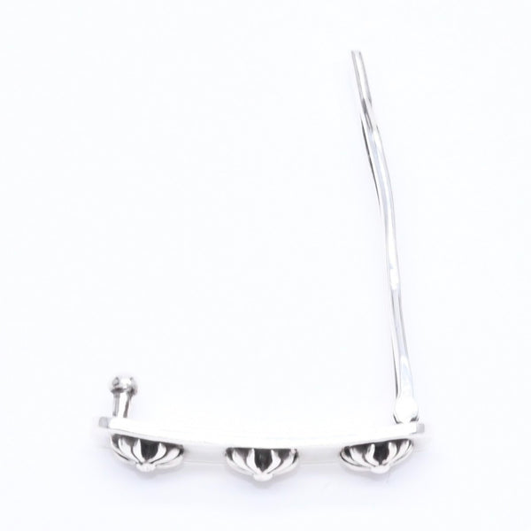 Very good condition CHROME HEARTS HAIR BARRETTE 3 CROSS Hair barrette 3 cross Weight approx. 13.24g 2000/.925 stamp Silver 925 Used 4a005586