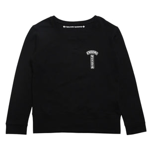 CHROME HEARTS x Matty Boy Sweat Crew Neck MATTY BOY T Bar Scroll Label Midnight Snack Black XS Size Good Condition Used 4a005567