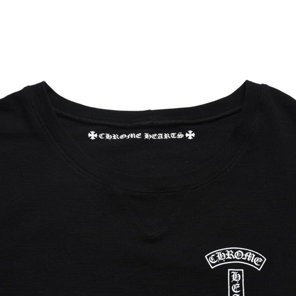 CHROME HEARTS x Matty Boy Sweat Crew Neck MATTY BOY T Bar Scroll Label Midnight Snack Black XS Size Good Condition Used 4a005567