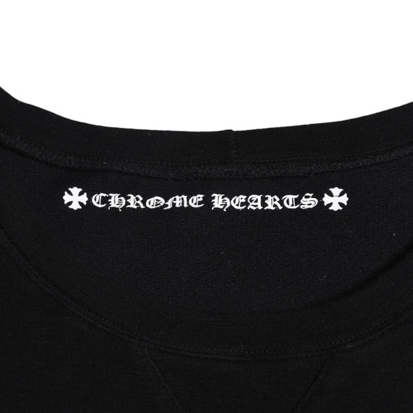 CHROME HEARTS x Matty Boy Sweat Crew Neck MATTY BOY T Bar Scroll Label Midnight Snack Black XS Size Good Condition Used 4a005567
