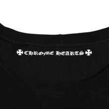 将图片加载到图库查看器，CHROME HEARTS クロムハーツ × マッティボーイ スウェットクルーネック MATTY BOY Tバー スクロールラベル ミッドナイトスナック ブラック XSサイズ 美品 中古 4a005567