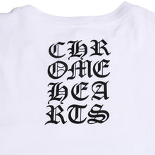 画像をギャラリービューアに読み込む, 極美品 CHROME HEARTS クロムハーツ バーティカルロゴ ポケットTシャツ CHプラス ホースシュー スクロールラベル ホワイト XLサイズ 中古 4a005589