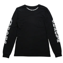 CHROME HEARTS Chrome Hearts Long Sleeve T-shirt CH Plus Horseshoe Scroll Label Black M Size Good Condition Used 4a005569