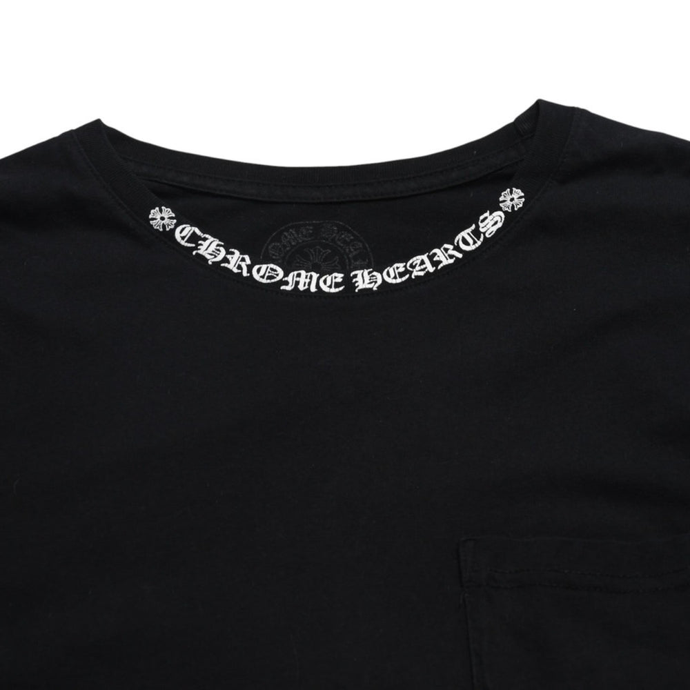 CHROME HEARTS Chrome Hearts Long Sleeve T-shirt CH Plus Horseshoe Scroll Label Black M Size Good Condition Used 4a005569