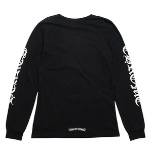 CHROME HEARTS Chrome Hearts Long Sleeve T-shirt CH Plus Horseshoe Scroll Label Black M Size Good Condition Used 4a005569
