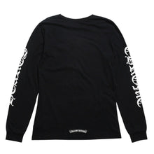 画像をギャラリービューアに読み込む, CHROME HEARTS クロムハーツ ネックロゴ ポケットロングスリーブTシャツ CHプラス ホースシュー スクロールラベル オールドイングリッシュロゴ ブラック Mサイズ 美品 中古 4a005569