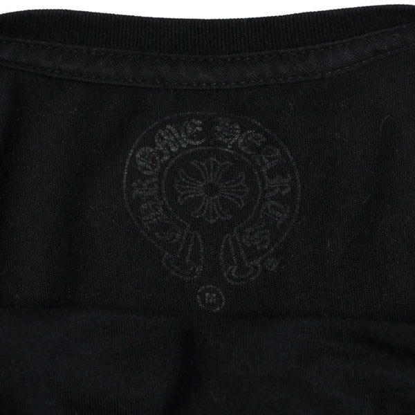 CHROME HEARTS Chrome Hearts Long Sleeve T-shirt CH Plus Horseshoe Scroll Label Black M Size Good Condition Used 4a005569