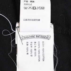 CHROME HEARTS Chrome Hearts Long Sleeve T-shirt CH Plus Horseshoe Scroll Label Black M Size Good Condition Used 4a005569