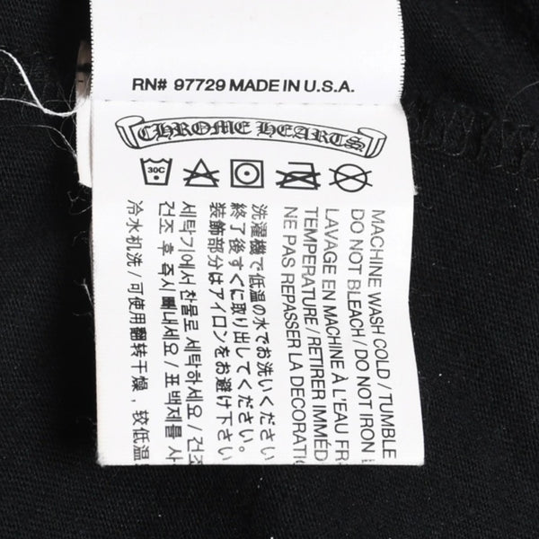 CHROME HEARTS Chrome Hearts Long Sleeve T-shirt CH Plus Horseshoe Scroll Label Black M Size Good Condition Used 4a005569