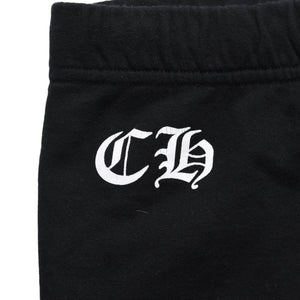 CHROME HEARTS Flamed Cross Sweatpants CH Logo Old English Logo Scroll Label Black XS Size Good Condition Used 4a005613