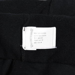 CHROME HEARTS Flamed Cross Sweatpants CH Logo Old English Logo Scroll Label Black XS Size Good Condition Used 4a005613