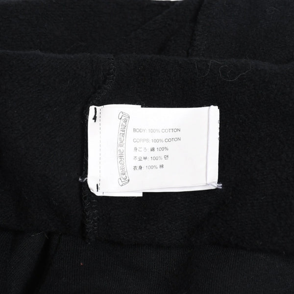 CHROME HEARTS Flamed Cross Sweatpants CH Logo Old English Logo Scroll Label Black XS Size Good Condition Used 4a005613