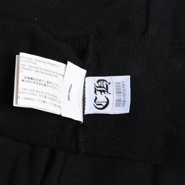 CHROME HEARTS Flamed Cross Sweatpants CH Logo Old English Logo Scroll Label Black XS Size Good Condition Used 4a005613