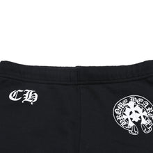 画像をギャラリービューアに読み込む, 極美品 CHROME HEARTS クロムハーツ ホースシューロゴ スウェットパンツ CHロゴ ホースシュー セメタリークロス ブラック Sサイズ 中古 4a005608