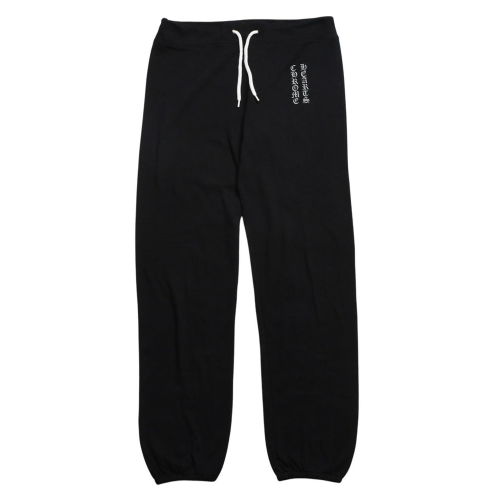 CHROME HEARTS Old English Logo Sweatpants Brand Logo Gothic Style Black M Size Good Condition Used 4a005607