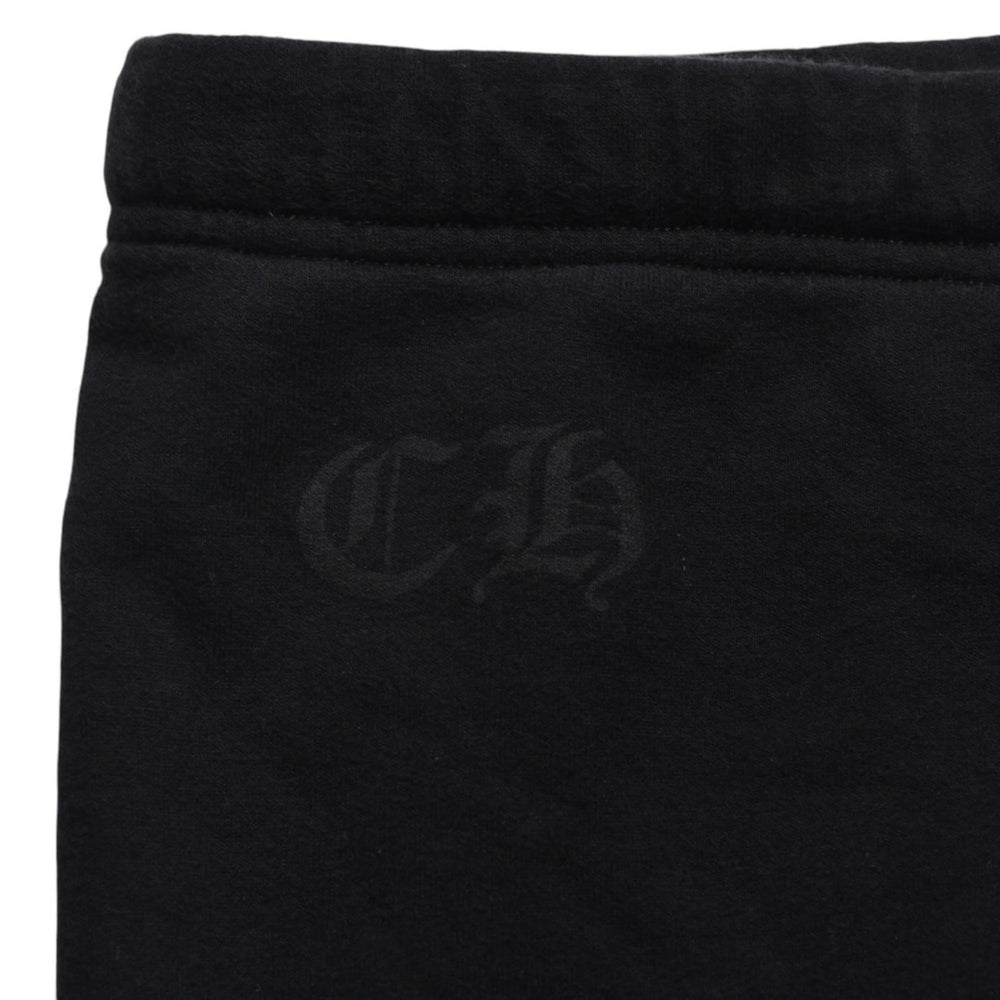 CHROME HEARTS クロムハーツ × ザ ローリング ストーンズ スウェットパンツ ホースシュー リップ&タン スクロールラベル ブラック Lサイズ 美品 中古 4a005614