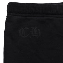 画像をギャラリービューアに読み込む, CHROME HEARTS クロムハーツ × ザ ローリング ストーンズ スウェットパンツ ホースシュー リップ&amp;タン スクロールラベル ブラック Lサイズ 美品 中古 4a005614