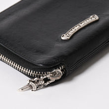 Load image into Gallery viewer, 極美品 CHROME HEARTS クロムハーツ クロスパッチ BABY BANK ROBBER 3セメタリー レザー ベイビー ウォレット 財布 CHクロス装飾 中古 4a005609