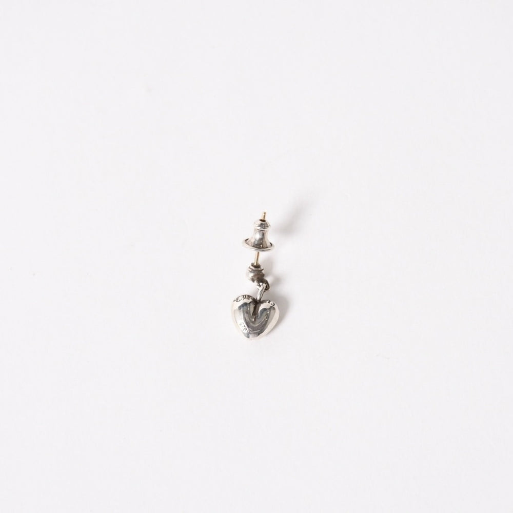 Very Good Condition CHROME HEARTS Heart Drop Earrings One Ear 13 Engraved 2.4g Silver 925 Used 4a005548