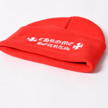 Load image into Gallery viewer, 新品未使用 CHROME HEARTS クロムハーツ WATCH CAP ビーニー ニットキャップ レッド アクリル ONE SIZE 刺繍 中古 4a005588
