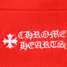 Load image into Gallery viewer, 新品未使用 CHROME HEARTS クロムハーツ WATCH CAP ビーニー ニットキャップ レッド アクリル ONE SIZE 刺繍 中古 4a005588