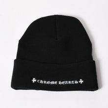 Load image into Gallery viewer, 新品未使用 CHROME HEARTS クロムハーツ ACRYL WATCH CAP アクリルワッチキャップ ビーニー ブラック ONE SIZE 22cm CH刺繍 中古 4a005579