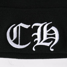 Load image into Gallery viewer, 新品未使用 CHROME HEARTS クロムハーツ ACRYL WATCH CAP アクリルワッチキャップ ビーニー ブラック ONE SIZE 22cm CH刺繍 中古 4a005579