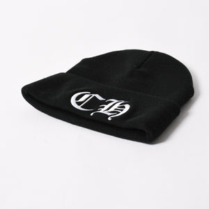 New and unused CHROME HEARTS ACRYL WATCH CAP Acrylic watch cap Beanie Black ONE SIZE 22cm CH embroidery Used 4a005579