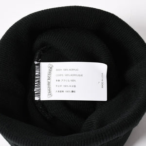 New and unused CHROME HEARTS ACRYL WATCH CAP Acrylic watch cap Beanie Black ONE SIZE 22cm CH embroidery Used 4a005579