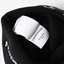 Load image into Gallery viewer, 新品未使用 CHROME HEARTS クロムハーツ ACRYL WATCH CAP アクリルワッチキャップ ビーニー ブラック ONE SIZE 22cm CH刺繍 中古 4a005579