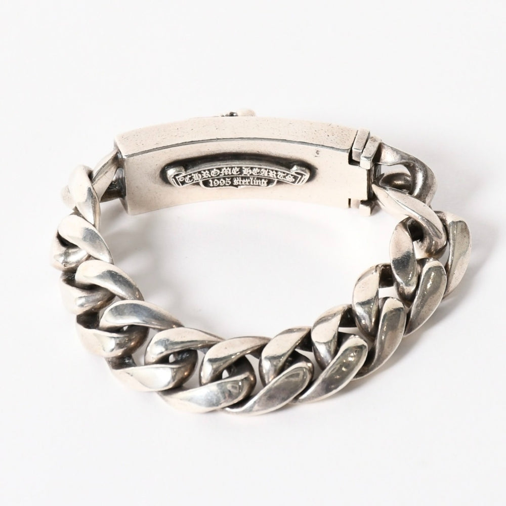 Very Good Condition CHROME HEARTS ID Bracelet Dagger 11 Links 111.0g Silver 925 Used 4a005595