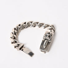 将图片加载到图库查看器，極美品 CHROME HEARTS クロムハーツ IDブレスレット ダガー 11リンク 111.0g シルバー925 中古 4a005595