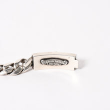 将图片加载到图库查看器，極美品 CHROME HEARTS クロムハーツ IDブレスレット ダガー 11リンク 111.0g シルバー925 中古 4a005595