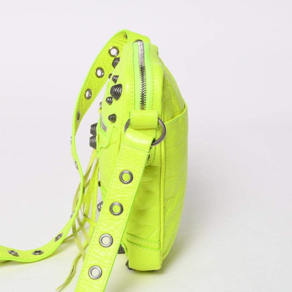 極美品 BALENCIAGA バレンシアガ ル・カゴール クロスボディバッグ ショルダーバッグ イエロー グリーン 719065 中古 4a005101