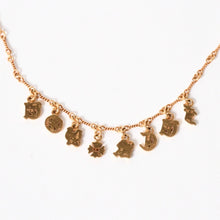 Load image into Gallery viewer, 極美品 CHROME HEARTS クロムハーツ 22K ゴールド ツイストチェーン ネックレス 16インチ アルファベット FUCK YOU 重量約14.5g 中古 4a005617