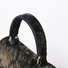 Load image into Gallery viewer, 極美品 CHROME HEARTS クロムハーツ GROW UP グロウアップ 2WAYバッグ スモールCHクロス シルバー925 ハラコ ブラック 中古 4a005574
