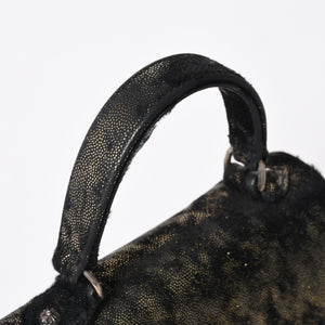 Very Good Condition CHROME HEARTS GROW UP 2WAY Bag Small CH Cross Silver 925 Harako Black Used 4a005574