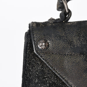 Very Good Condition CHROME HEARTS GROW UP 2WAY Bag Small CH Cross Silver 925 Harako Black Used 4a005574