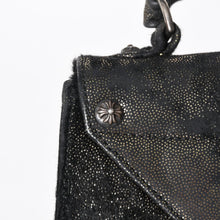 Load image into Gallery viewer, 極美品 CHROME HEARTS クロムハーツ GROW UP グロウアップ 2WAYバッグ スモールCHクロス シルバー925 ハラコ ブラック 中古 4a005574