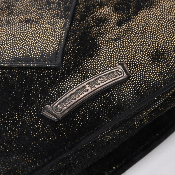 Very Good Condition CHROME HEARTS GROW UP 2WAY Bag Small CH Cross Silver 925 Harako Black Used 4a005574