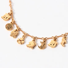 Load image into Gallery viewer, 極美品 CHROME HEARTS クロムハーツ 22K ゴールド ツイストチェーン ネックレス 16インチ アルファベット FUCK YOU 重量約14.5g 中古 4a005617