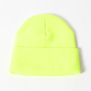 Like New CHROME HEARTS WATCH CAP Logo Embroidery Beanie Knit Cap Yellow Size OS Used 4a005581