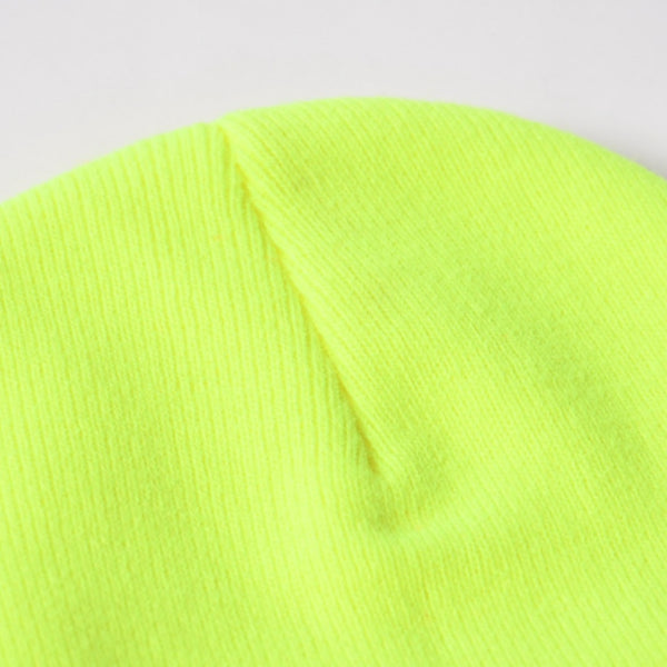 Like New CHROME HEARTS WATCH CAP Logo Embroidery Beanie Knit Cap Yellow Size OS Used 4a005581