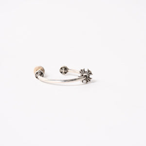 極美品 CHROME HEARTS クロムハーツ SPINNER HOOP MINI CH スピナー フープミニ ピアス シルバー925 3.6g 中古 4a005580