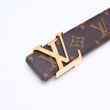 将图片加载到图库查看器，LOUIS VUITTON ルイヴィトン サンクチュール ベルト LVイニシャル モノグラム 38/95 M9608 ゴールド金具 美品 中古 4a005457