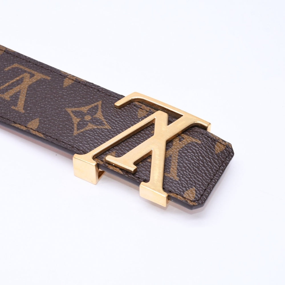 LOUIS VUITTON Saint Couture Belt LV Initial Monogram 38/95 M9608 Gold Hardware Good Condition Used 4a005457