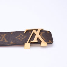 将图片加载到图库查看器，LOUIS VUITTON ルイヴィトン サンクチュール ベルト LVイニシャル モノグラム 38/95 M9608 ゴールド金具 美品 中古 4a005457