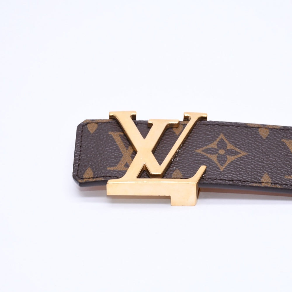 LOUIS VUITTON Saint Couture Belt LV Initial Monogram 38/95 M9608 Gold Hardware Good Condition Used 4a005457